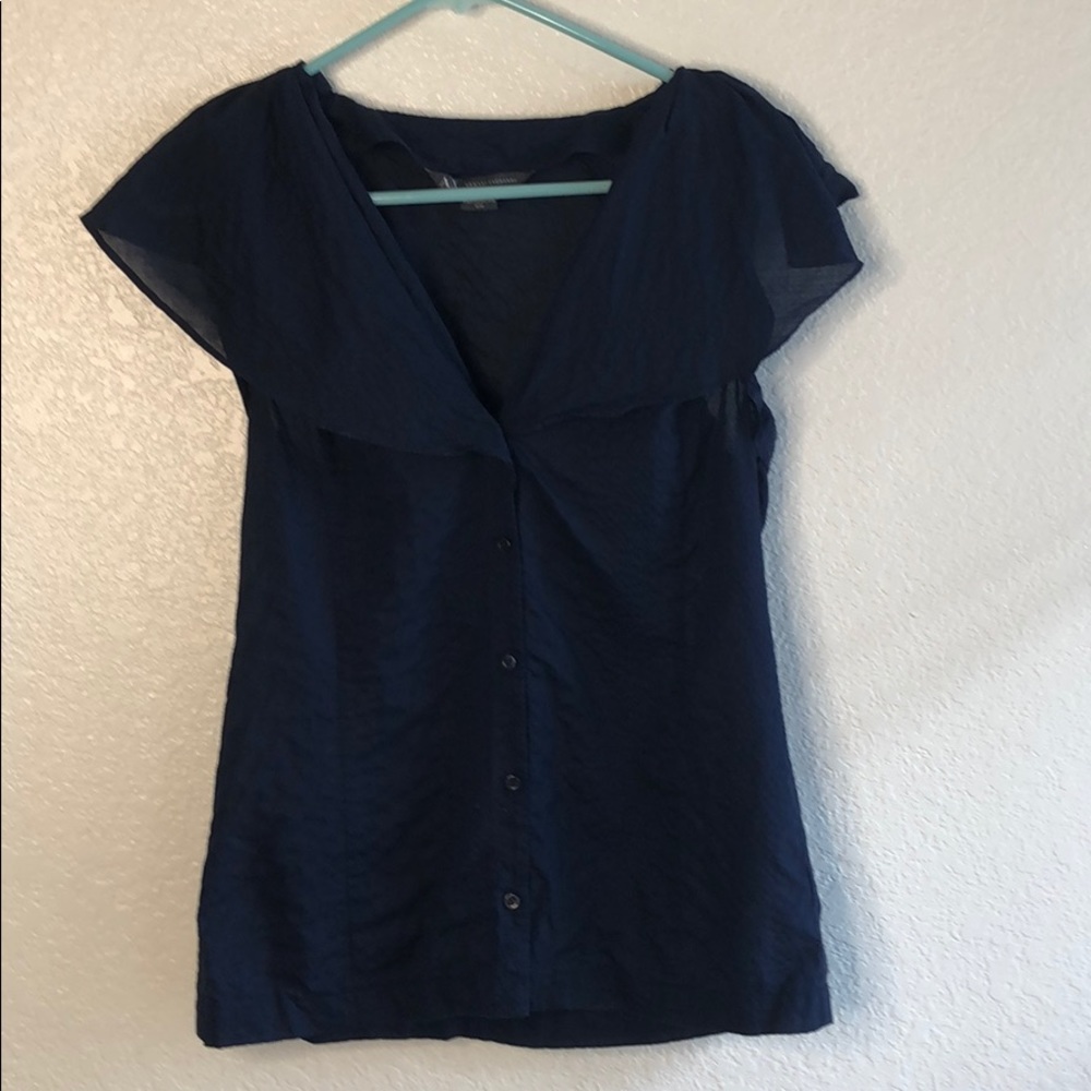 AX Armani Exchange navy blue blouse tank top M